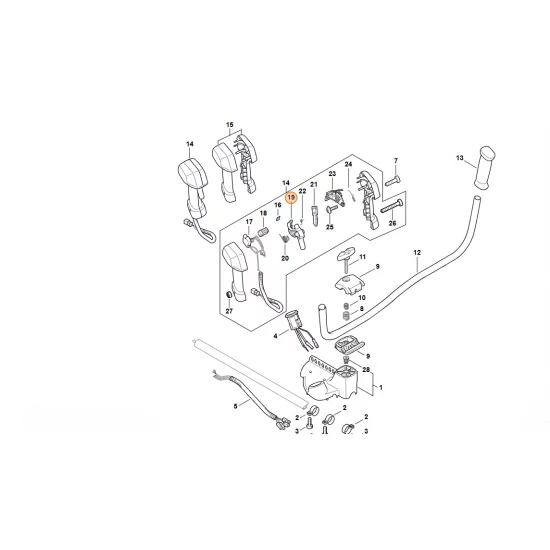 STIHL   Dźwignia przełącznika 4867 435 2400